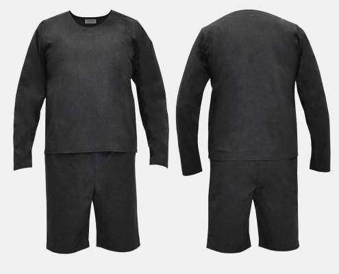 AS Broek, korte pijp. AS Top, lange mouw