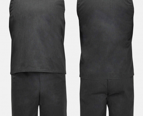 AS Broek, korte pijp. AS Top, mouwloos